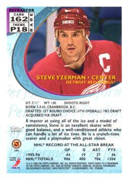 1995-96 Finest - Refractors #162 Steve Yzerman Back