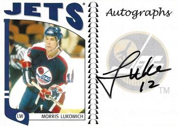 2004-05 In The Game Franchises Canadian - Autographs #A-MLU Morris Lukowich Front