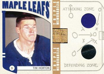 2004-05 In The Game Franchises Canadian - Triple Memorabilia Gold #TM-06 Tim Horton Front