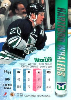 1995-96 Metal #68 Glen Wesley Back