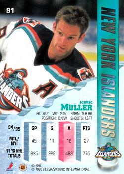 1995-96 Metal #91 Kirk Muller Back