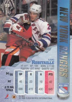 1995-96 Metal #99 Luc Robitaille Back
