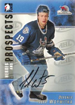 2004-05 In The Game Heroes and Prospects - Autographs #A-JW Jeff Woywitka Front