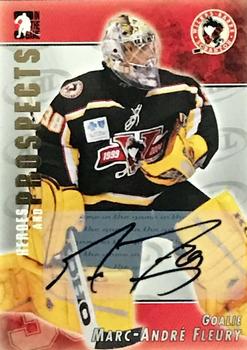 2004-05 In The Game Heroes and Prospects - Autographs #A-MF2 Marc-Andre Fleury Front