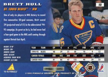 1995-96 Pinnacle #15 Brett Hull Back