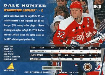 1995-96 Pinnacle #21 Dale Hunter Back