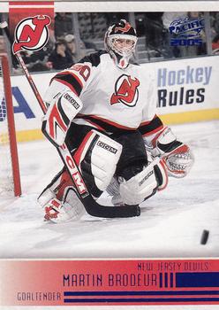 2004-05 Pacific - Blue #154 Martin Brodeur Front