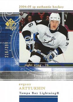 2004-05 SP Authentic - Rookie Redemptions #RR27 Evgeny Artyukhin Front