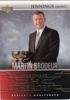 2004-05 Upper Deck - Hardware Heroes #AW12 Martin Brodeur Front