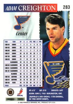 1995-96 Score #283 Adam Creighton Back