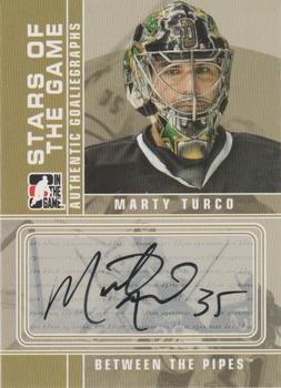 2008-09 In The Game Between The Pipes - Autographs #A-MT Marty Turco  Front