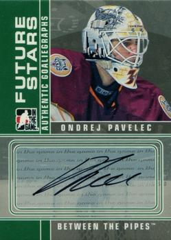 2008-09 In The Game Between The Pipes - Autographs #A-OP Ondrej Pavelec  Front