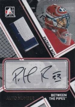 2008-09 In The Game Between The Pipes - Auto Numbers #AN-PR2 Patrick Roy  Front