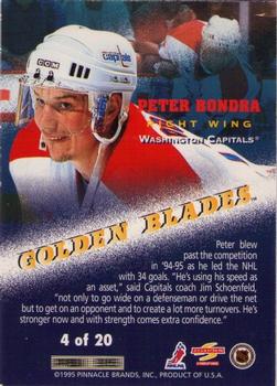 1995-96 Score - Golden Blades #4 Peter Bondra Back