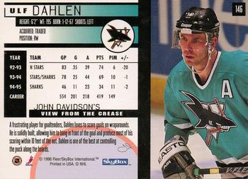 1995-96 SkyBox Impact #146 Ulf Dahlen Back