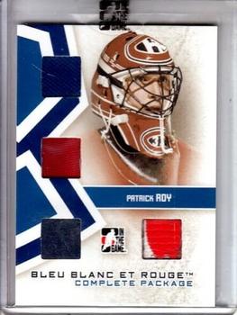 2008-09 In The Game Bleu Blanc et Rouge - Complete Package #CP-02 Patrick Roy  Front