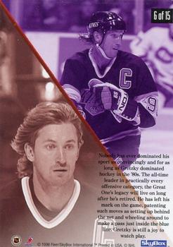 1995-96 SkyBox Impact - Ice Quake #6 Wayne Gretzky Back