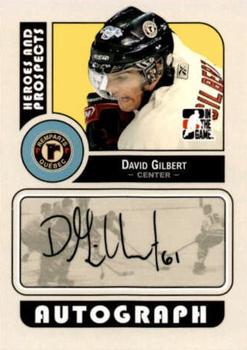 2008-09 In The Game Heroes and Prospects - Autographs #A-DG David Gilbert  Front