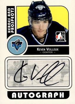 2008-09 In The Game Heroes and Prospects - Autographs #A-KV Keven Veilleux  Front