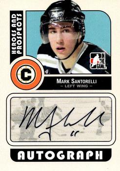 2008-09 In The Game Heroes and Prospects - Autographs #A-MSA Mark Santorelli  Front