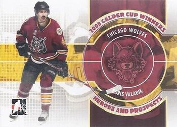 2008-09 In The Game Heroes and Prospects - Calder Cup Winners #CC-11 Boris Valabik  Front