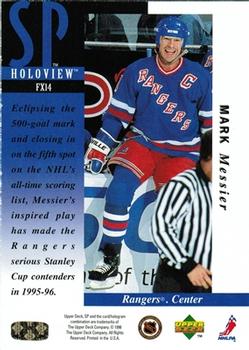 1995-96 SP - Holoview #FX14 Mark Messier Back