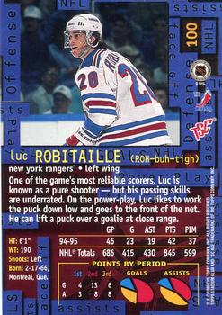 1995-96 Stadium Club #100 Luc Robitaille Back
