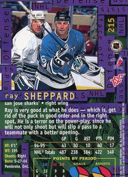 1995-96 Stadium Club #215 Ray Sheppard Back