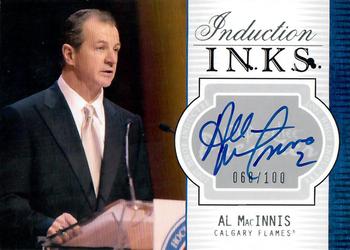 2008-09 O-Pee-Chee Premier - Inductions Ink #PI-AM Al MacInnis  Front