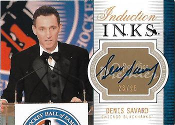 2008-09 O-Pee-Chee Premier - Inductions Ink Gold Spectrum #PI-DS Denis Savard  Front