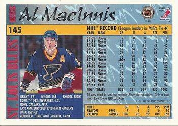 1995-96 Topps #145 Al MacInnis Back