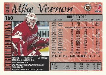 1995-96 Topps #160 Mike Vernon Back