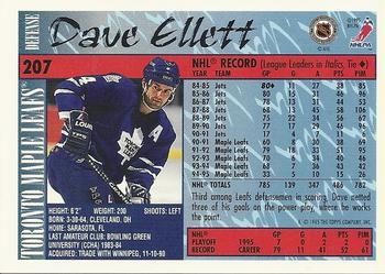 1995-96 Topps #207 Dave Ellett Back