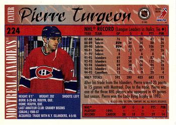 1995-96 Topps #224 Pierre Turgeon Back