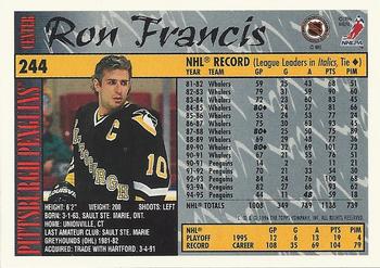1995-96 Topps #244 Ron Francis Back