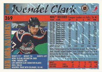 1995-96 Topps #269 Wendel Clark Back