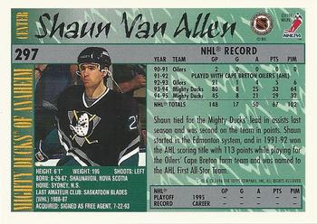 1995-96 Topps #297 Shaun Van Allen Back