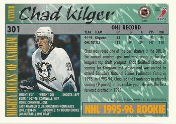 1995-96 Topps #301 Chad Kilger Back