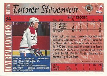 1995-96 Topps #34 Turner Stevenson Back