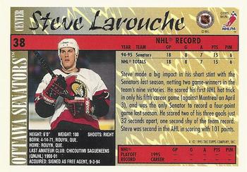 1995-96 Topps #38 Steve Larouche Back