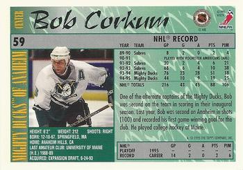 1995-96 Topps #59 Bob Corkum Back