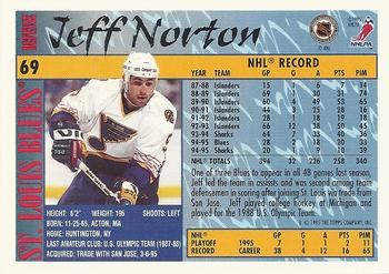 1995-96 Topps #69 Jeff Norton Back