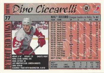 1995-96 Topps #77 Dino Ciccarelli Back