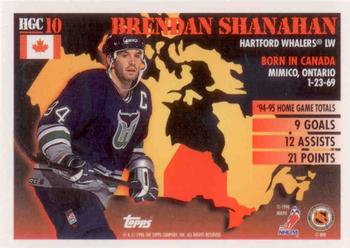 1995-96 Topps - Home Grown Canada #HGC10 Brendan Shanahan Back