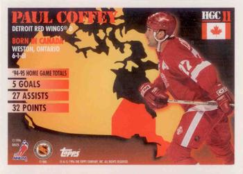 1995-96 Topps - Home Grown Canada #HGC11 Paul Coffey Back