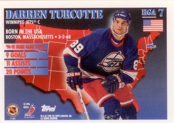 1995-96 Topps - Home Grown USA #HGA7 Darren Turcotte Back