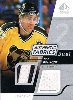 2008-09 SP Game Used - Authentic Fabrics Dual #AF-BQ Ray Bourque  Front