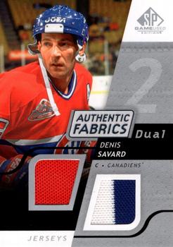 2008-09 SP Game Used - Authentic Fabrics Dual #AF-DS Denis Savard  Front