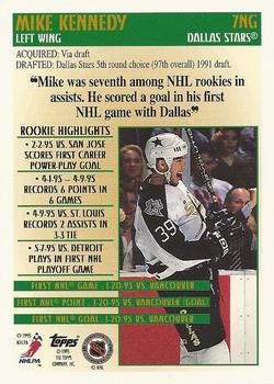 1995-96 Topps - New to the Game #7NG Mike Kennedy Back