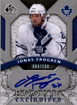 2008-09 SP Game Used - Rookie Exclusive Autographs #RE-FR Jonas Frogren  Front